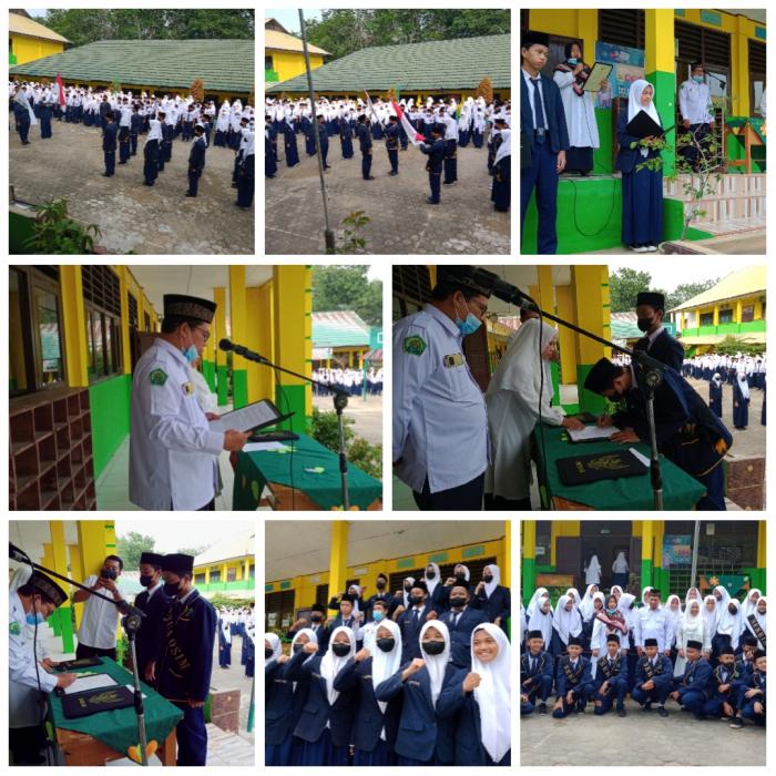 MTSN 5 KOTA JAMBI GELAR PELANTIKAN OSIM TAHUN PELAJARAN 2021/2022