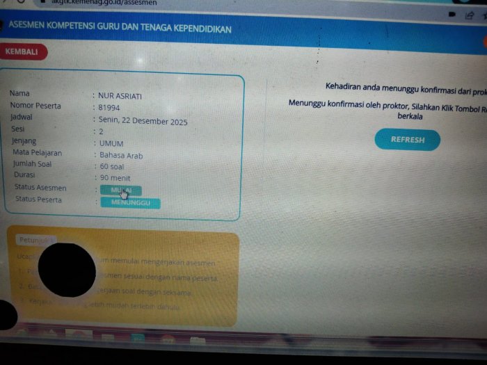 Guru MTsN 5 Kota Jambi Ikuti Asesmen Kompetensi Guru Guru MTsN 5 Kota Jambi Ikuti Asesmen Kompetensi Guru