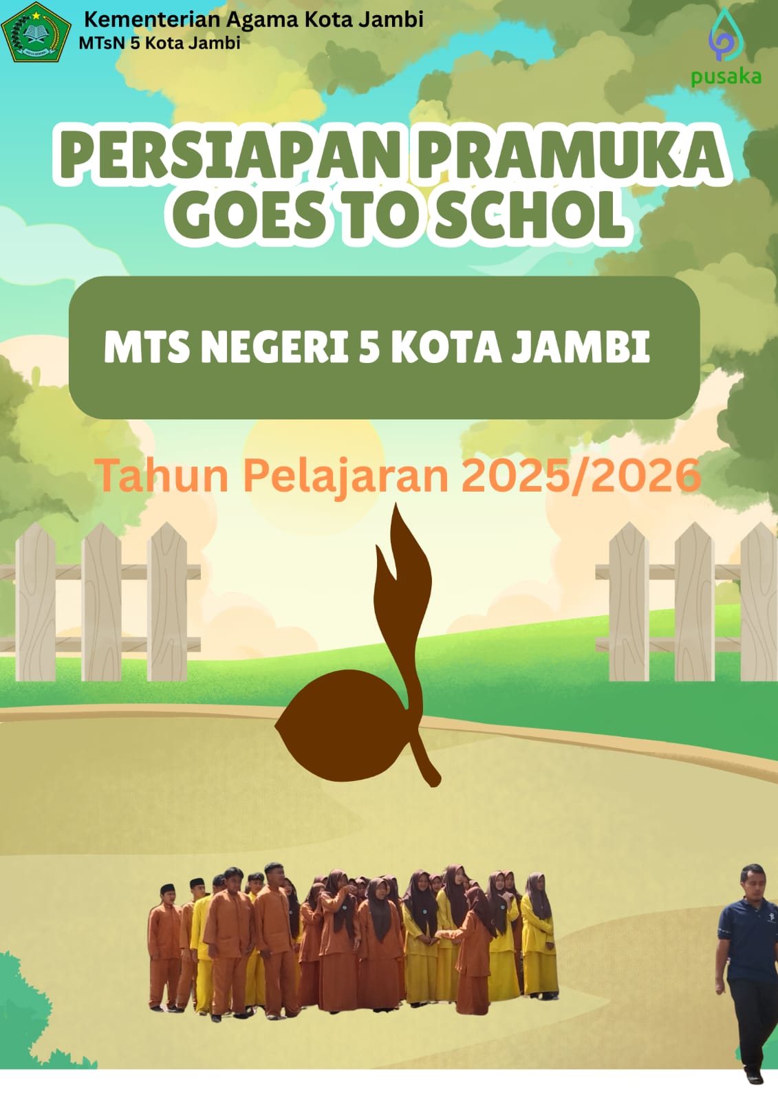 GERAKAN PRAMUKA GOES TO SCHOOL : MTsN 5 KOTA JAMBI LAKUKAN PERSIAPAN YANG MATANG