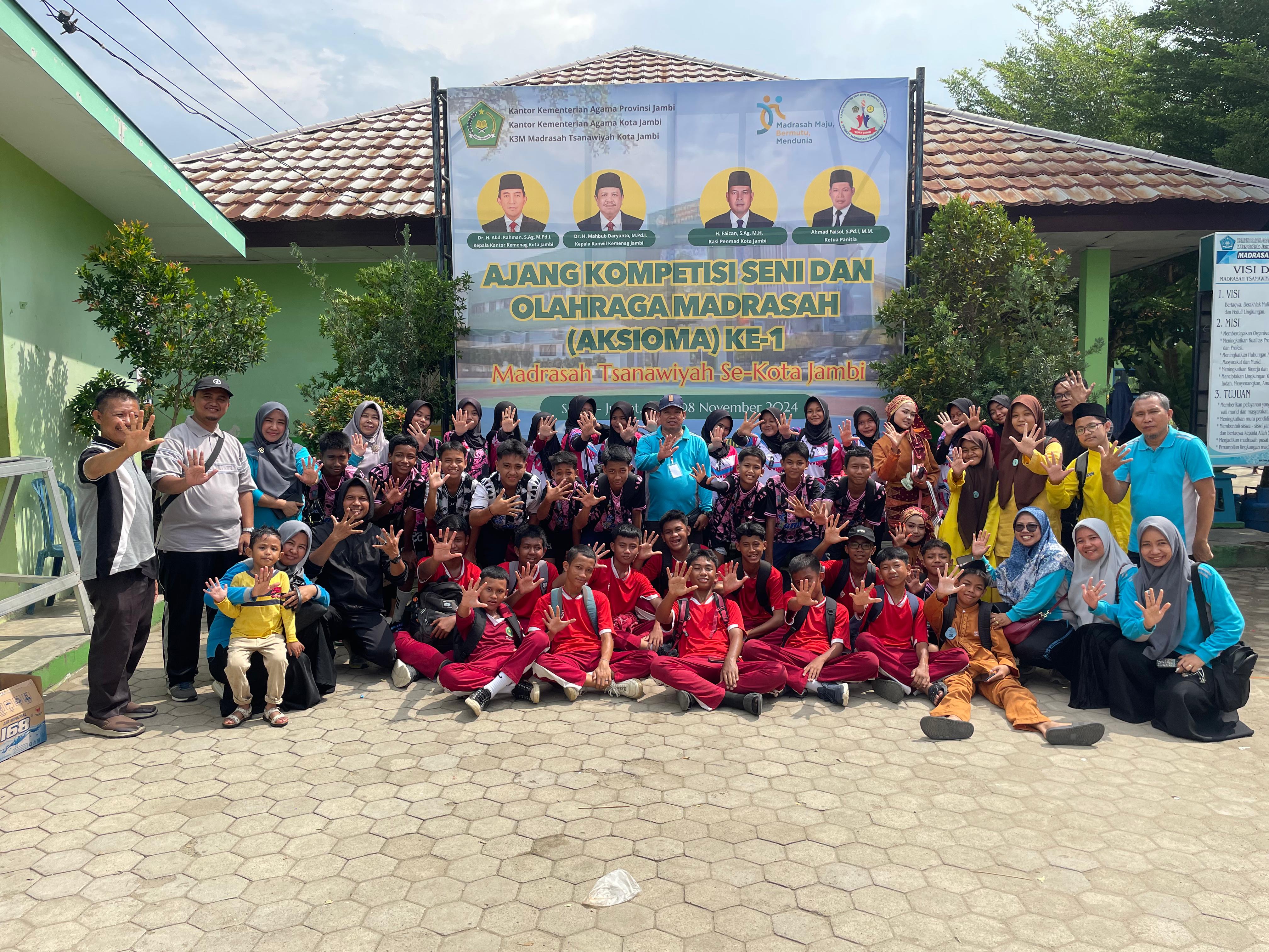 MTs N 5 KOTA JAMBI BERHASIL MELAJU KEBABAK BERIKUTNYA DALAM AKSIOMA KE-1 TINGKAT KOTA JAMBI