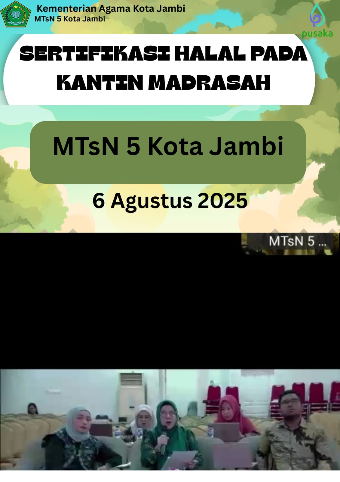 ZOOM MEETING SERTIFIKASI KANTIN HALAL BAGI MADRSAHA ZOOM MEETING SERTIFIKASI KANTIN HALAL BAGI MADRSAHA